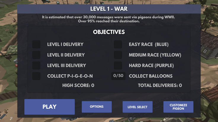 Carrier Pigeon Racing游戏截图