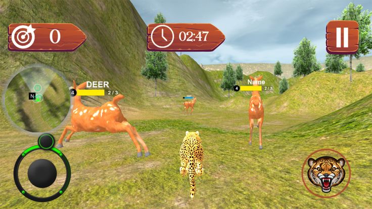 Wild Cheetah Attack:Chase Game游戏截图