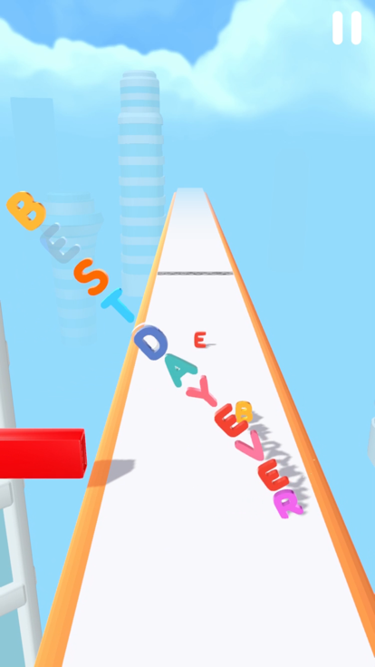 Letter Run 3D!游戏截图