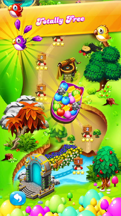 Sweet Fruits: best match 3 puzzle游戏截图