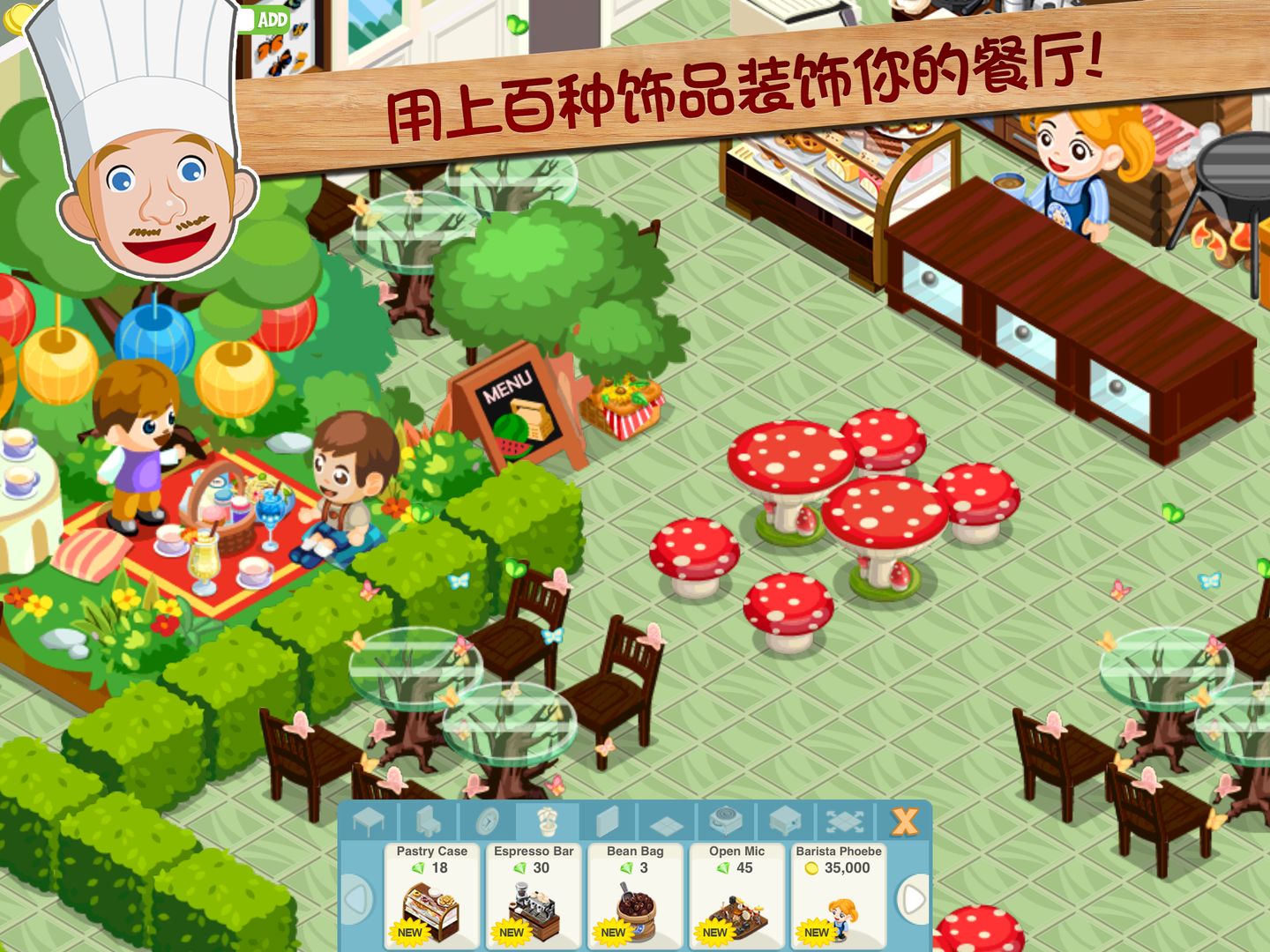 Screenshot of Restaurant Story: Royal Blues