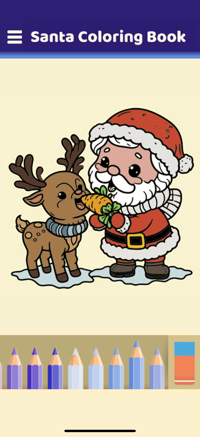 Santa Coloring Book游戏截图