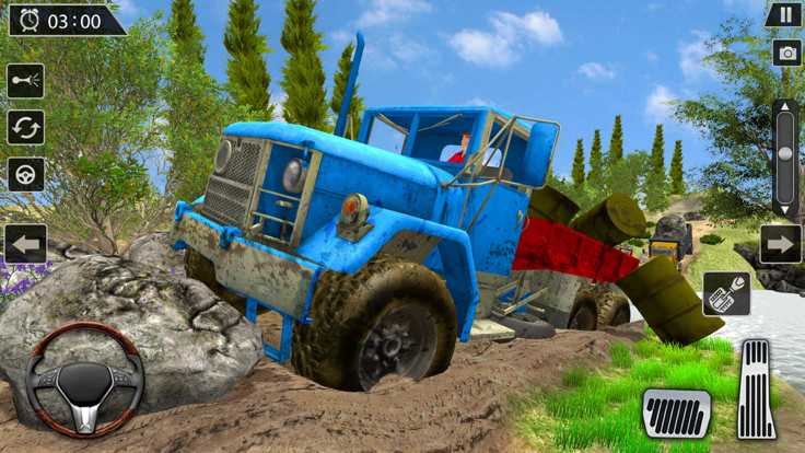 越野泥卡车司机模拟游戏截图