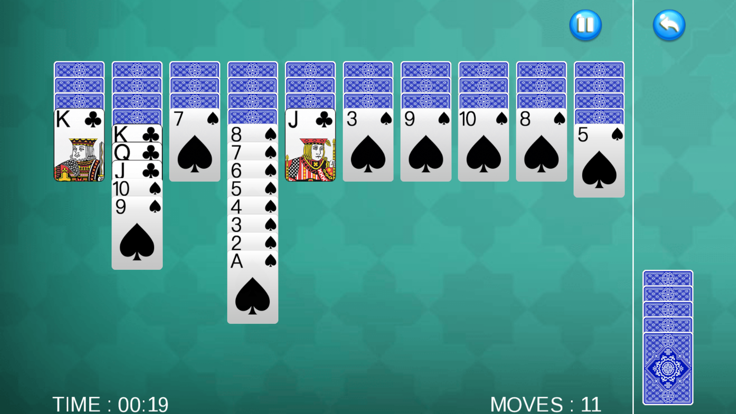 我们的蜘蛛纸牌游戏截图