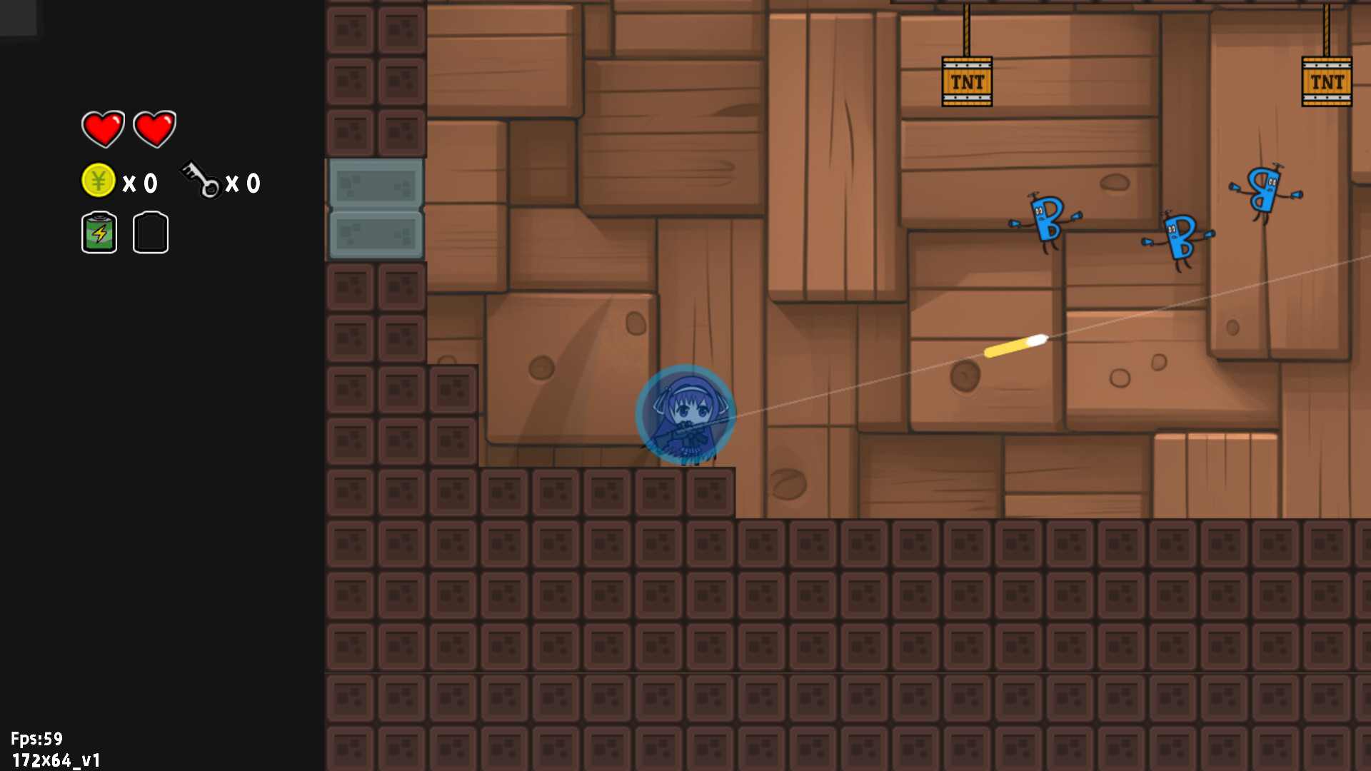 咸鱼侠大战b宫怪游戏截图