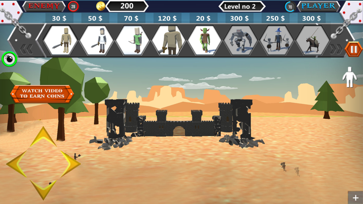 River Site Castle War游戏截图