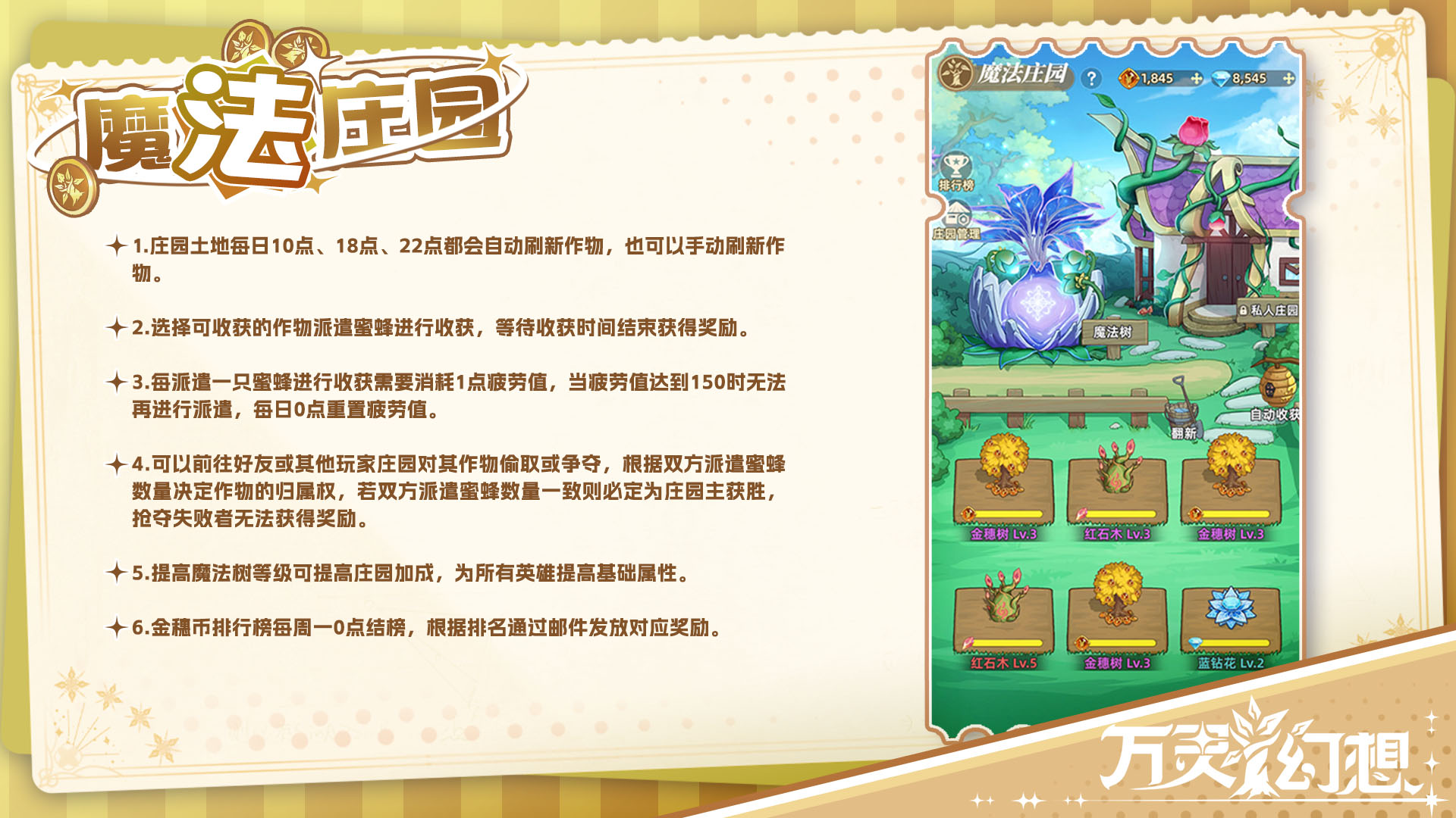 魔法庄园规则