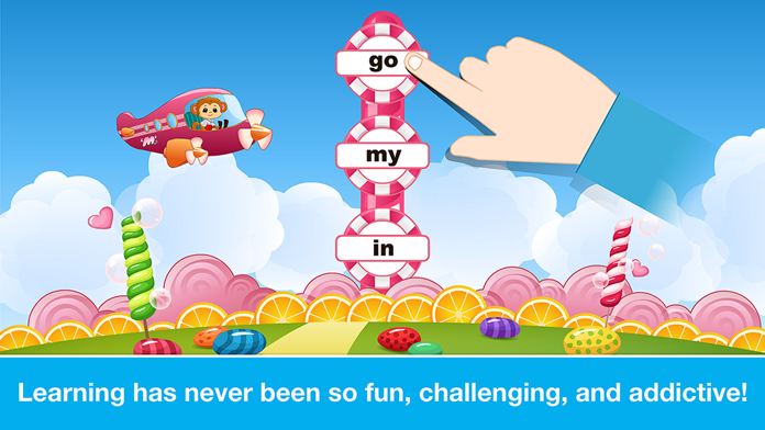 Sight Words Games in Candy Land - Reading for kids游戏截图