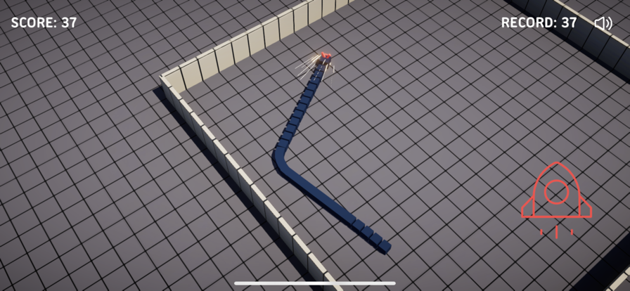 贪吃的方块蛇游戏截图