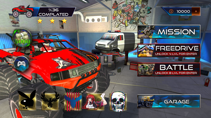 Mega Monster Truck Offroad 4x4游戏截图