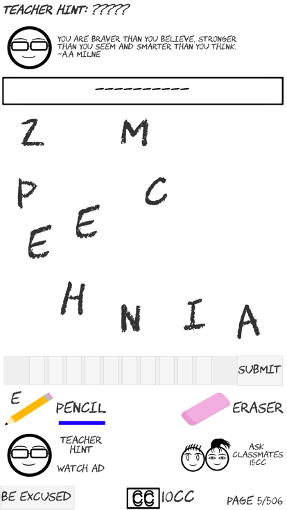 The Exams - Words Disorder游戏截图