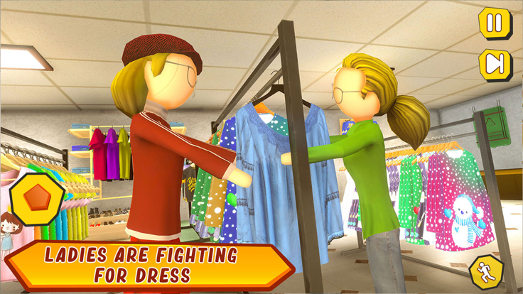 购物 购物中心 火柴人 家庭游戏截图