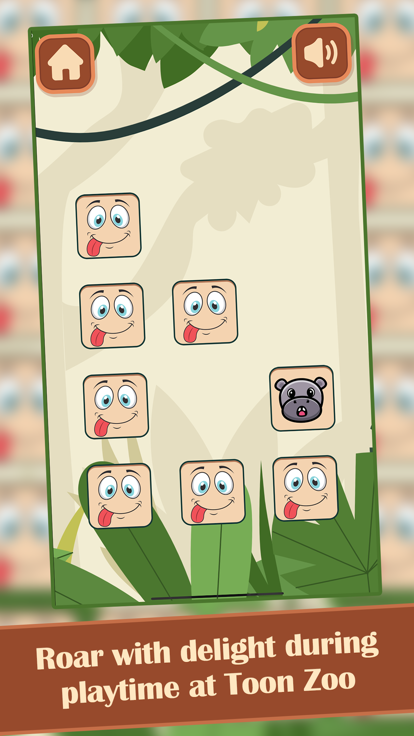 Toon Zoo Memory游戏截图