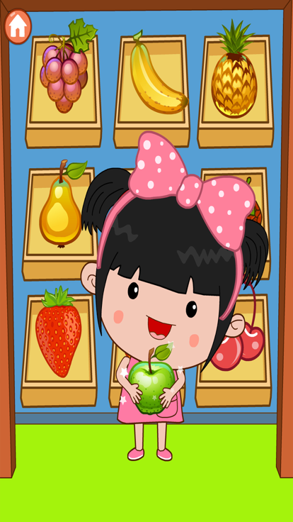 丫丫认水果-水果卡片认知游戏大全游戏截图