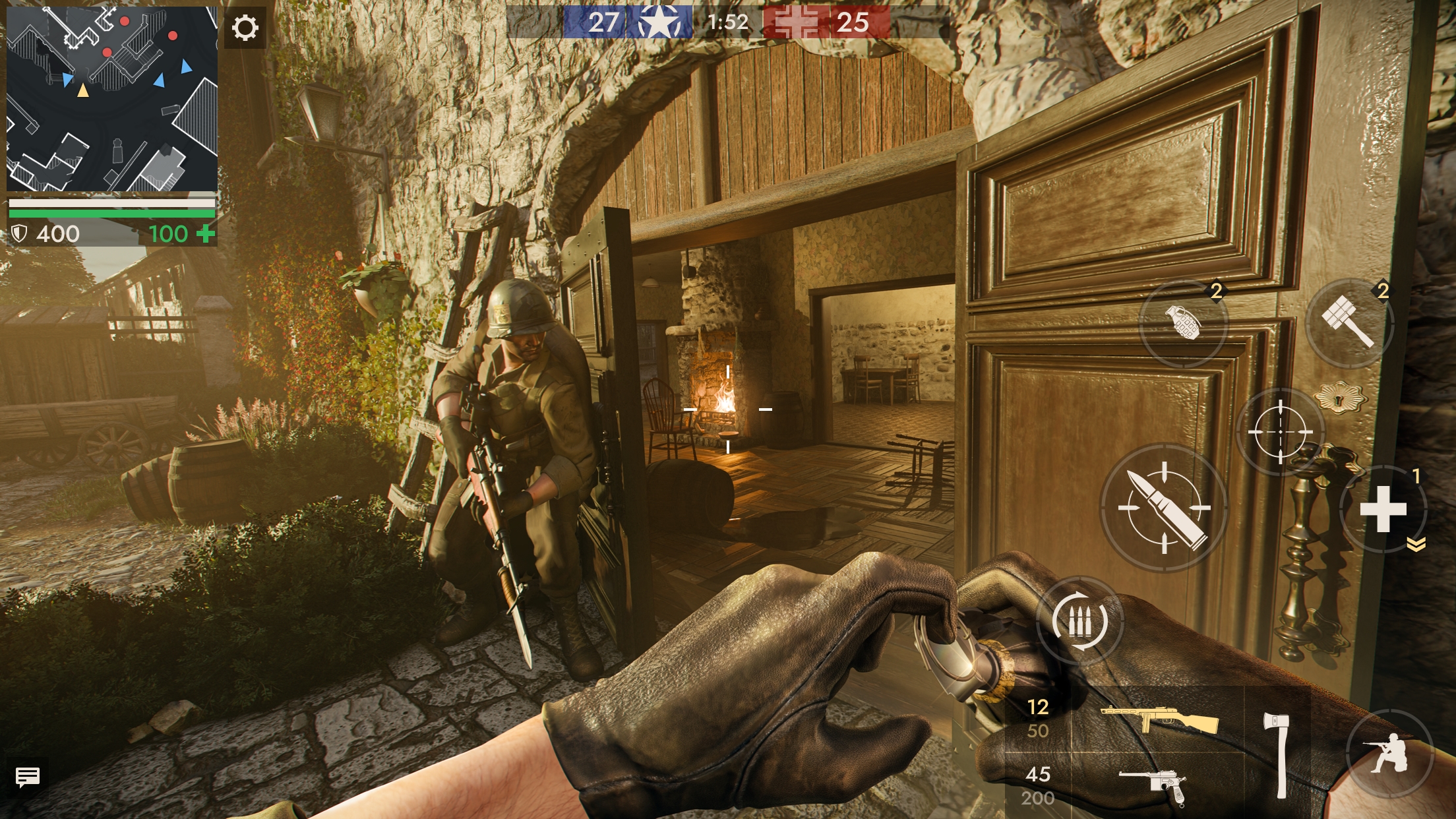 世界战争 - 英雄 : 第一人称二战射击游戏！游戏截图