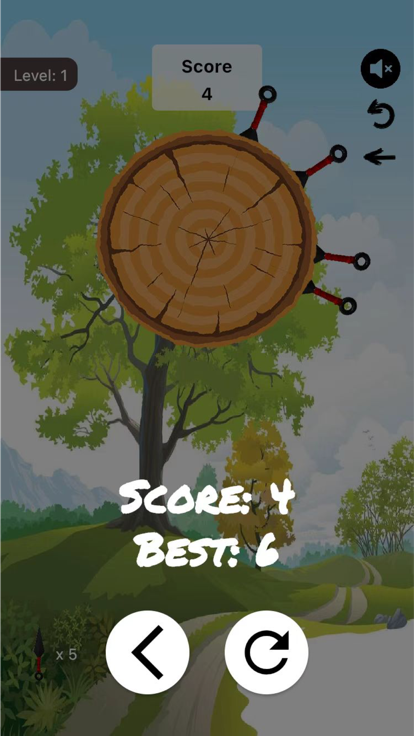 忍者苦无飞镖转盘游戏截图