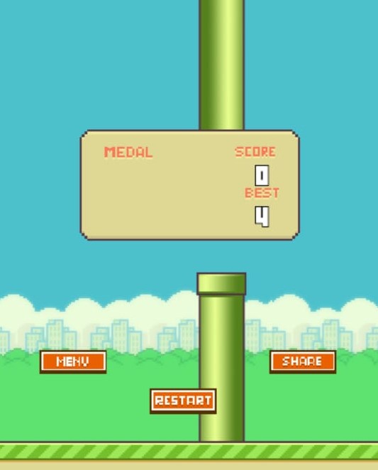 Flappy Bird游戏截图