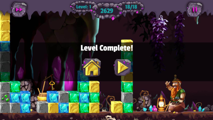 黄金矿工扔斧头掘金版游戏截图