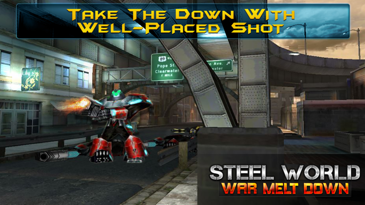 钢铁大战融化：终极格斗机器人游戏截图