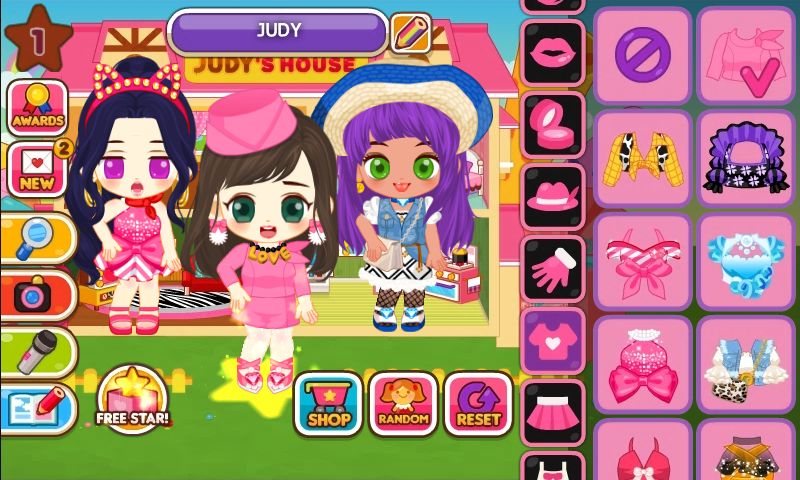 Screenshot of Fashion Judy: Maron Dolls