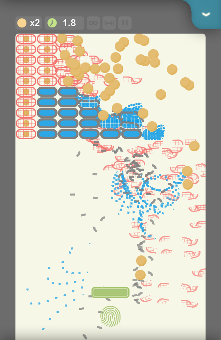 爆裂方块 - 经典打砖块小游戏游戏截图