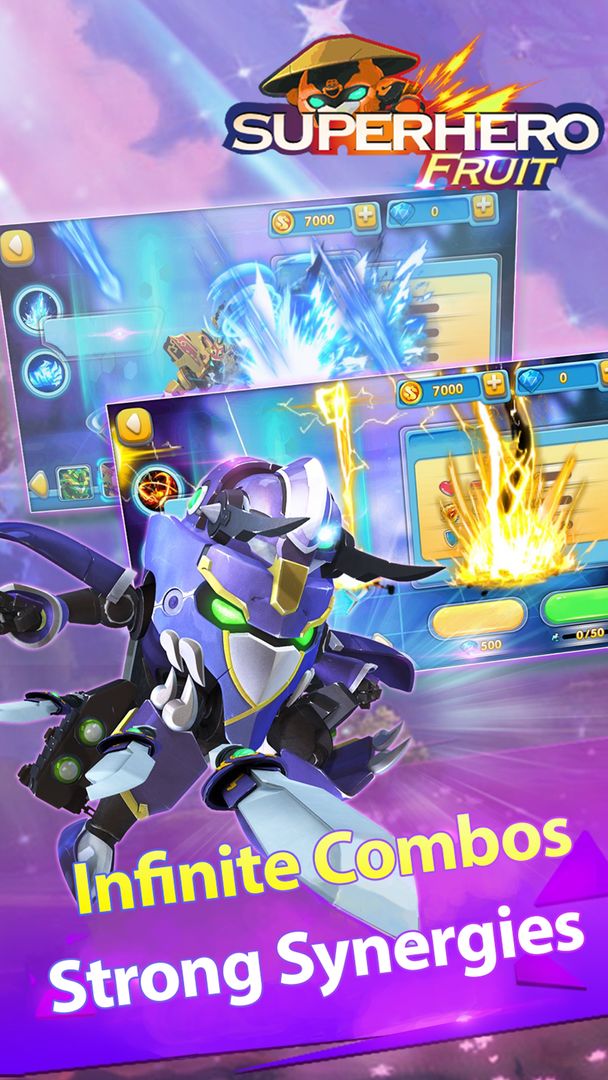 Screenshot of Superhero Fruit: Robot Wars - Future Battles