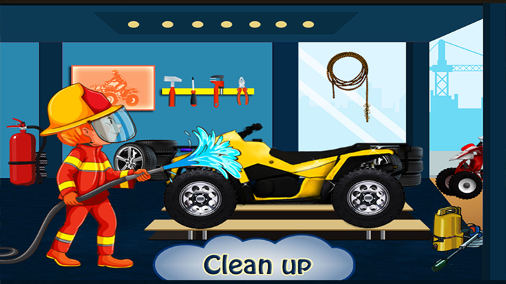 四 自行车 洗 ＆ 修理 店游戏截图