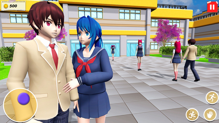 Anime Girl High School Sim 3D游戏截图