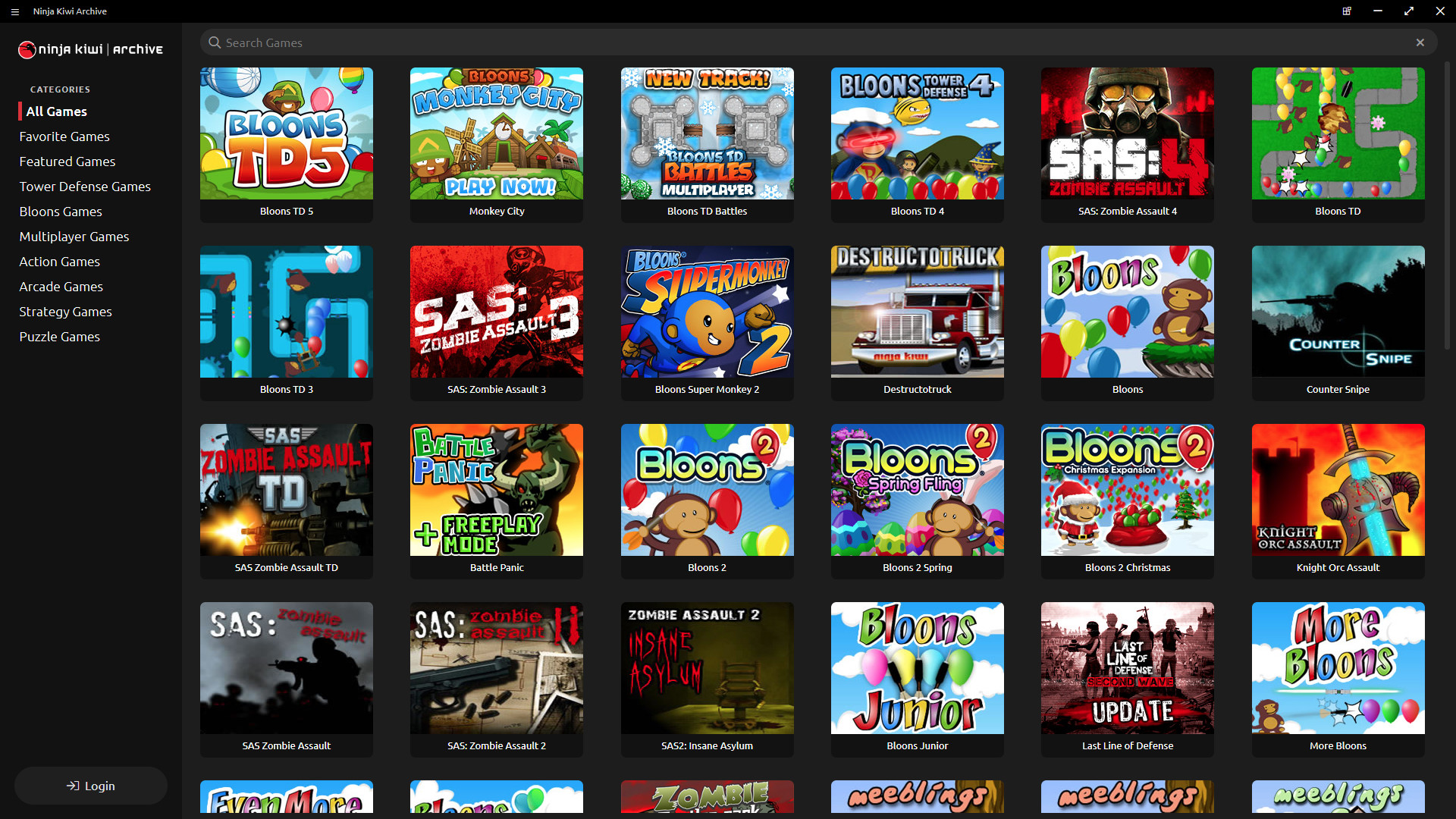 Ninja Kiwi Archive游戏截图