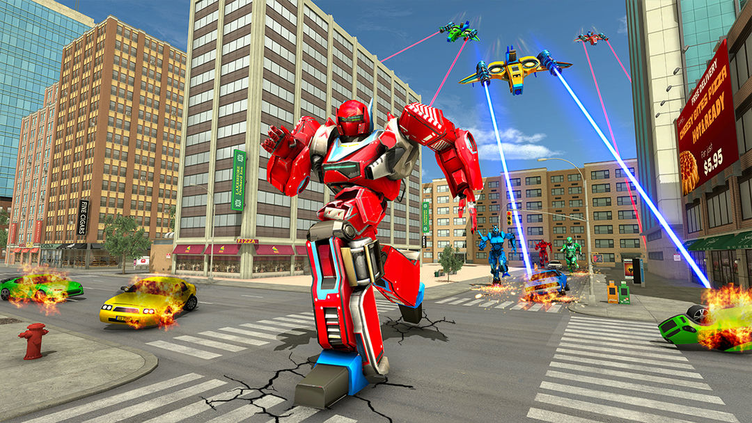 无人机机器人游戏截图