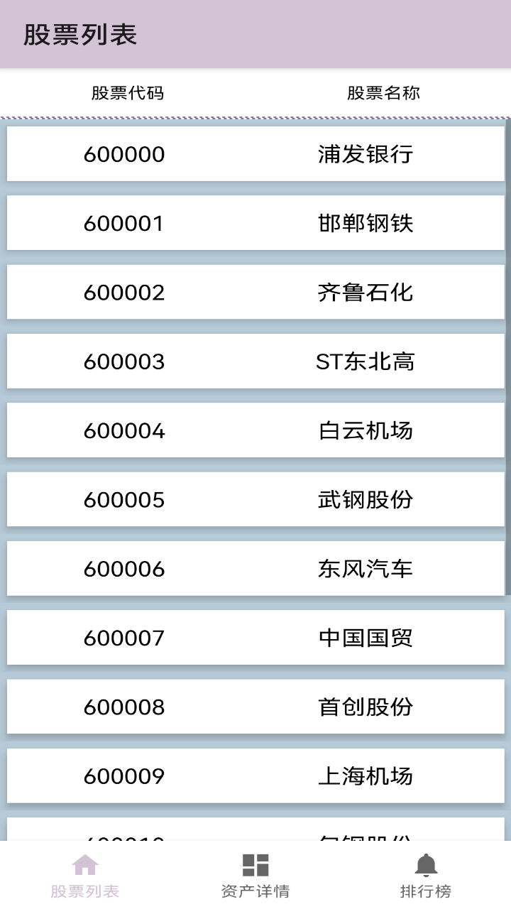 股票模拟游戏截图