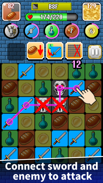 Puzzle&Sword Dungeon RPG PZL游戏截图