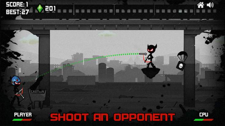 火柴人射箭竞技场游戏截图