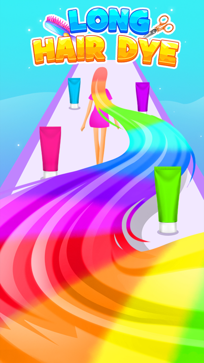 Long Hair Dye Art - Hair Salon游戏截图
