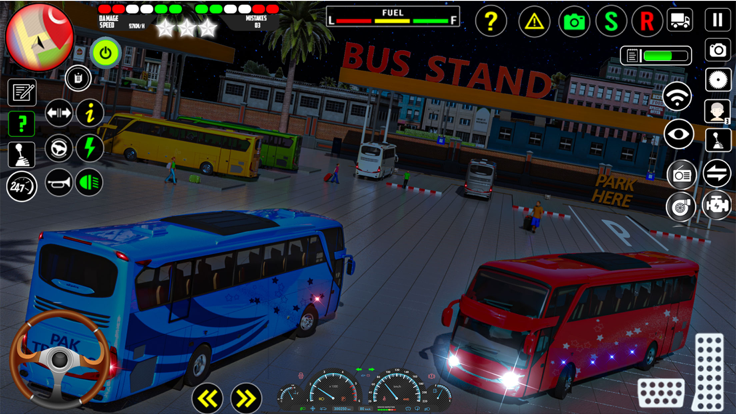 Euro City Bus Drive Games 3D游戏截图