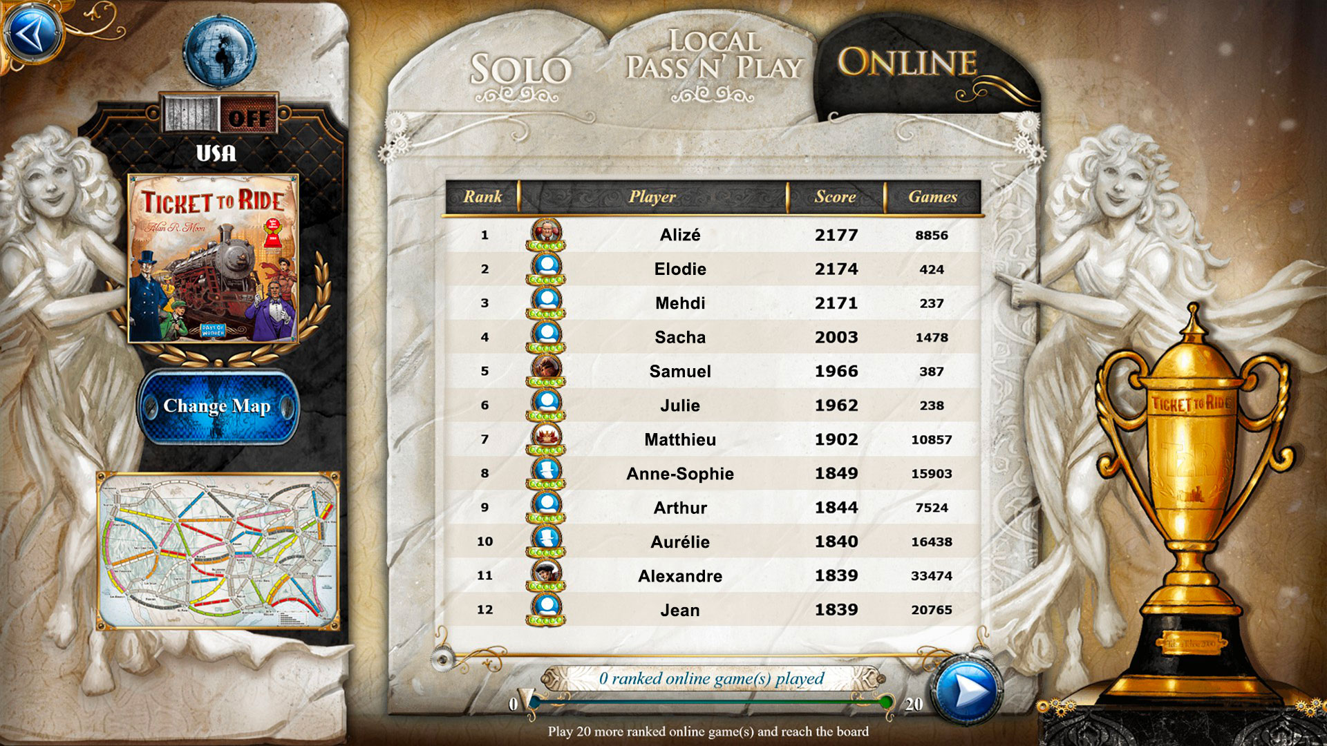 Ticket to Ride: Classic Edition游戏截图