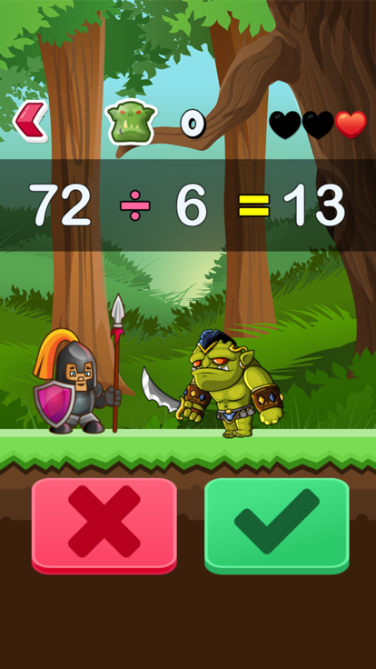 Math vs Orcs : Math Workout游戏截图