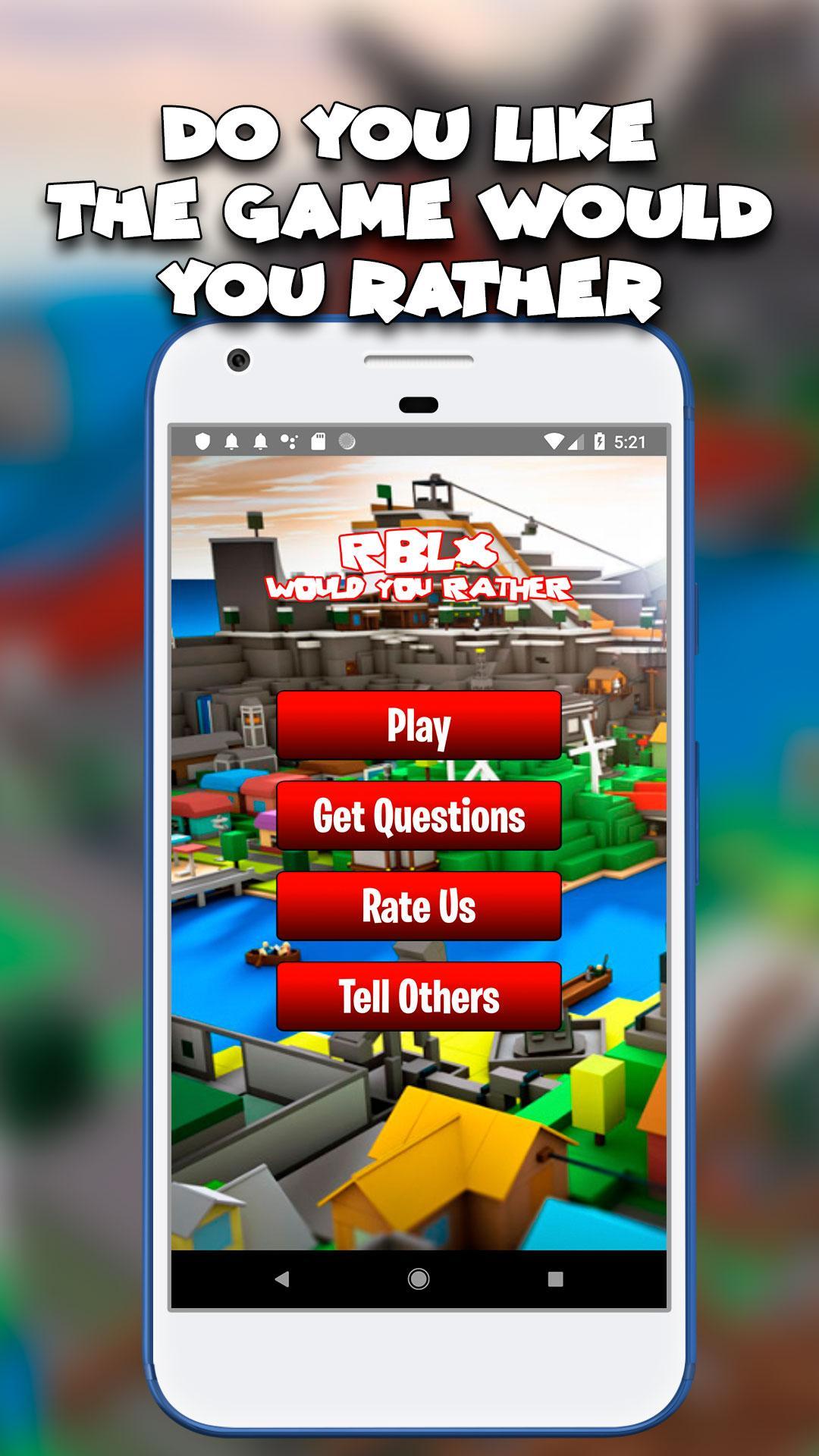 Game Would You Rather Roblox Android Download Taptap