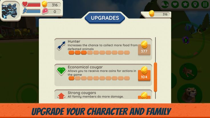 Cougar Simulator: Big Cats游戏截图