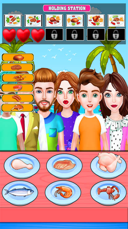 烧烤海沙滩美食发烧派对游戏截图