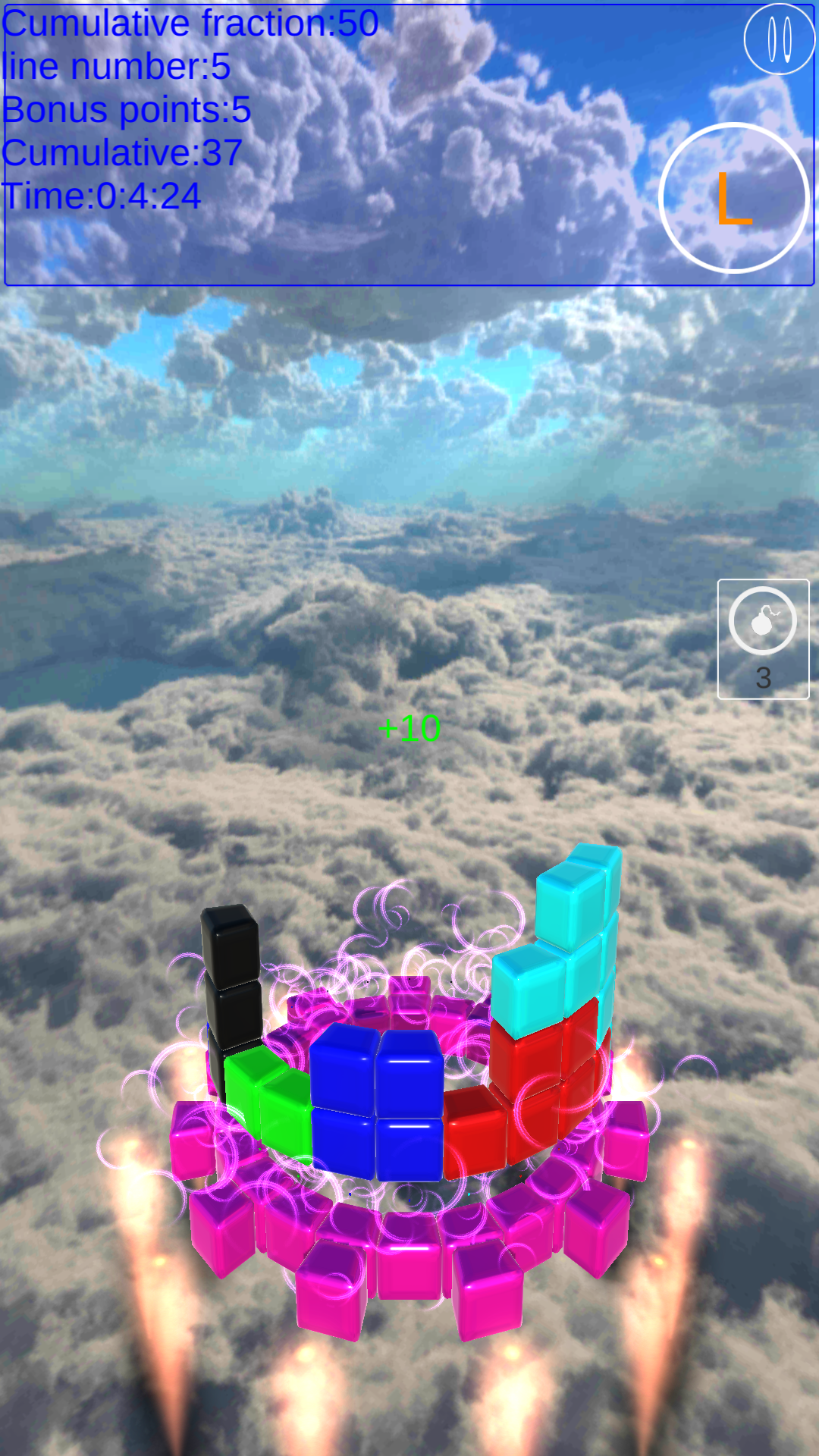 圆盘方块3D游戏截图