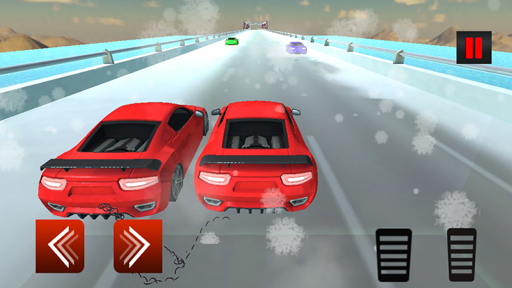 Chained Car Race In Snow游戏截图