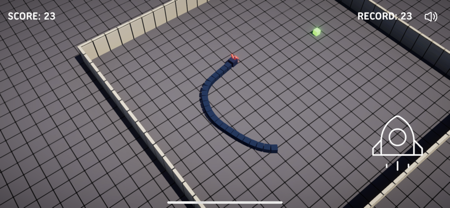 贪吃的方块蛇游戏截图