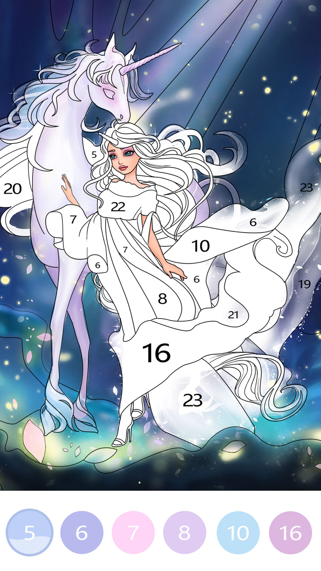 公主填色游戏截图