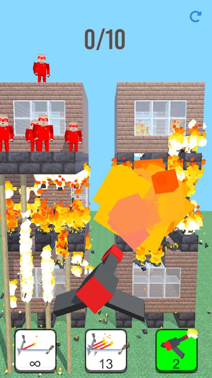 Burn it Down! 3D Pixel Game游戏截图