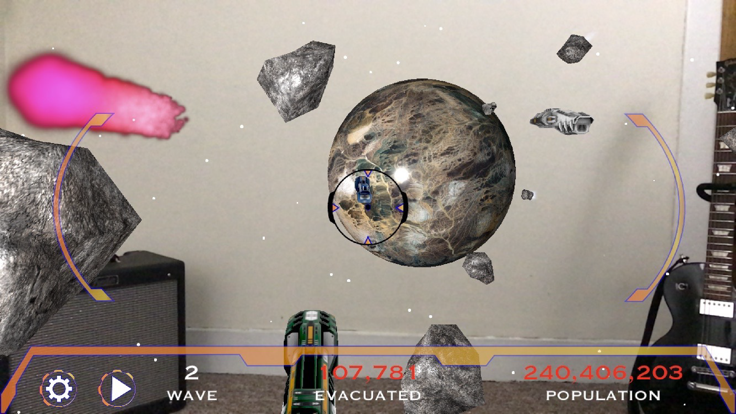 Asteroid Apocalypse AR游戏截图