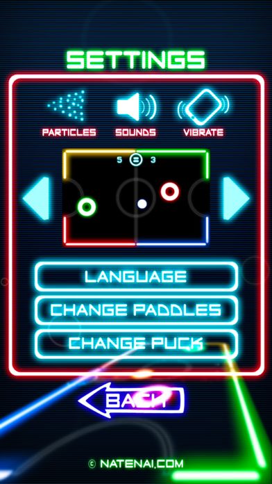 Glow Hockey 2L游戏截图