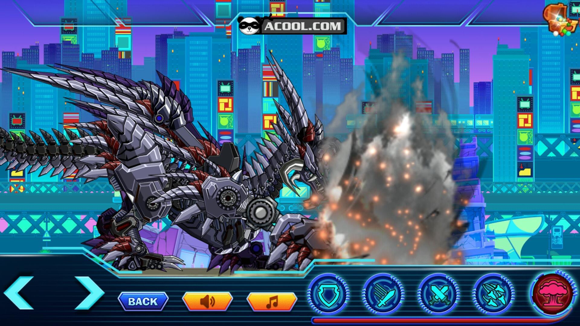 Screenshot of Toy Robot War:Skeleton Dragon