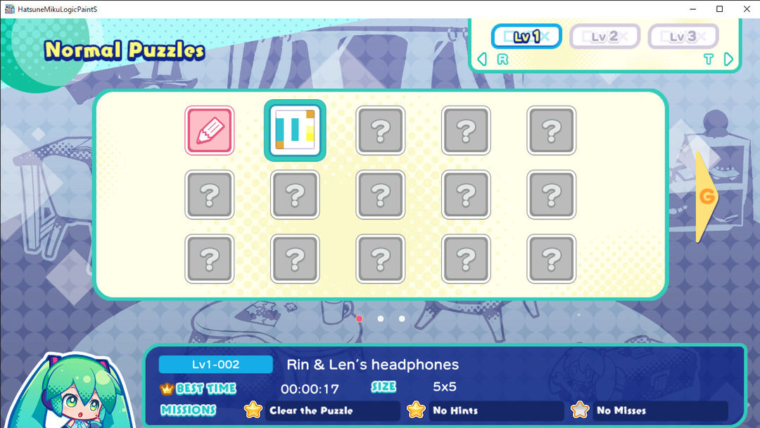 Hatsune Miku Logic Paint S游戏截图