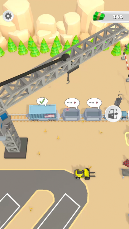 Cargo Train Station 3D游戏截图